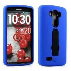 LG G3 Armor Hybrid Stand Case (Blue Black)